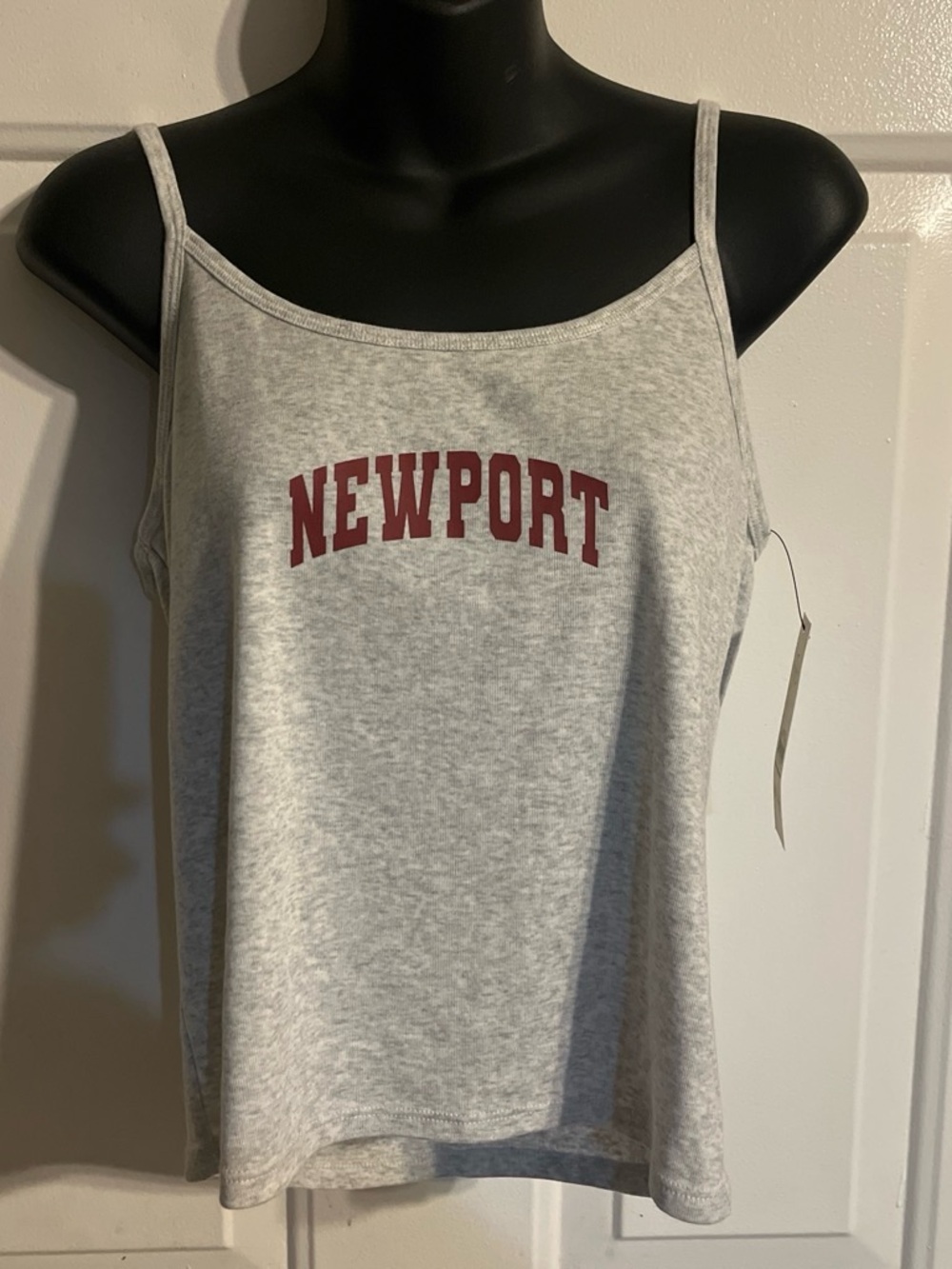 NEWPORT Gray Spaghetti Strap Tank Top by